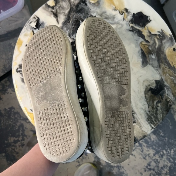 Steve Madden Leather Bumblebee Pearl Polly Sneaker - Picture 9 of 9